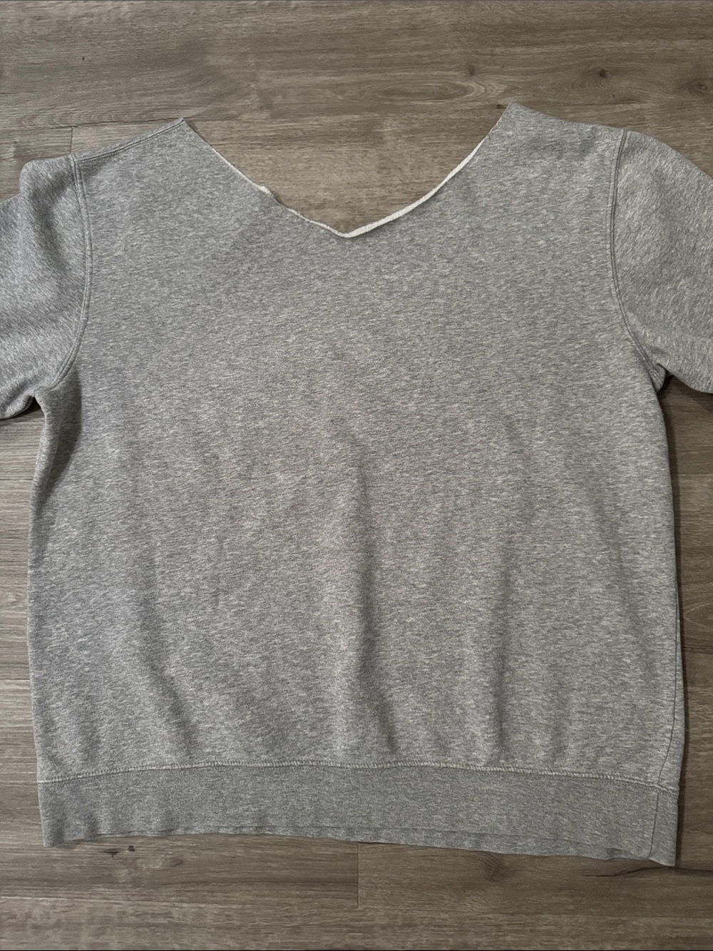 “I May Be Wrong But I Doubt It” Off-Shoulder Grey Crewneck - Picture 3 of 5